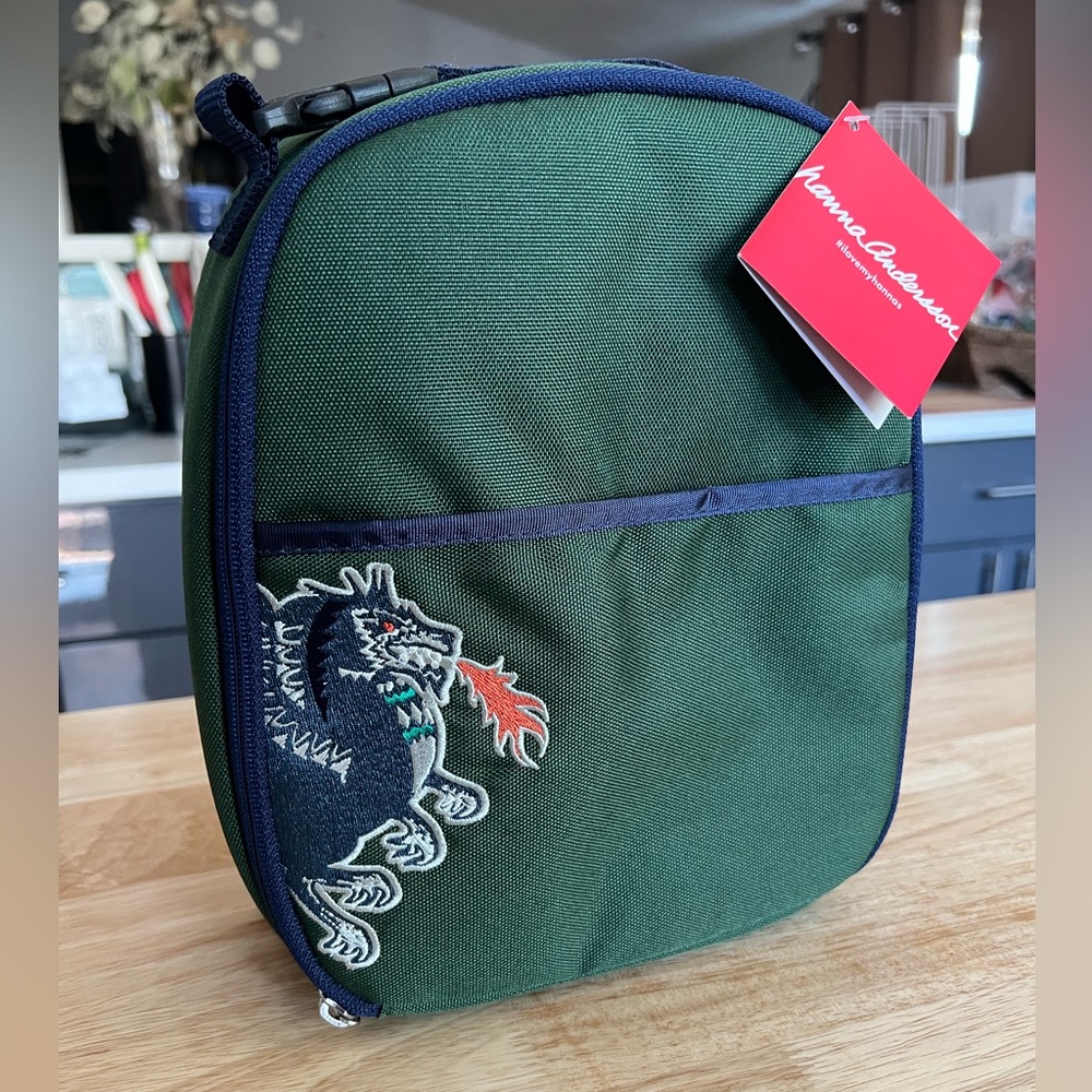 NWT Hanna Andersson insulated lunch bag w/ dragon